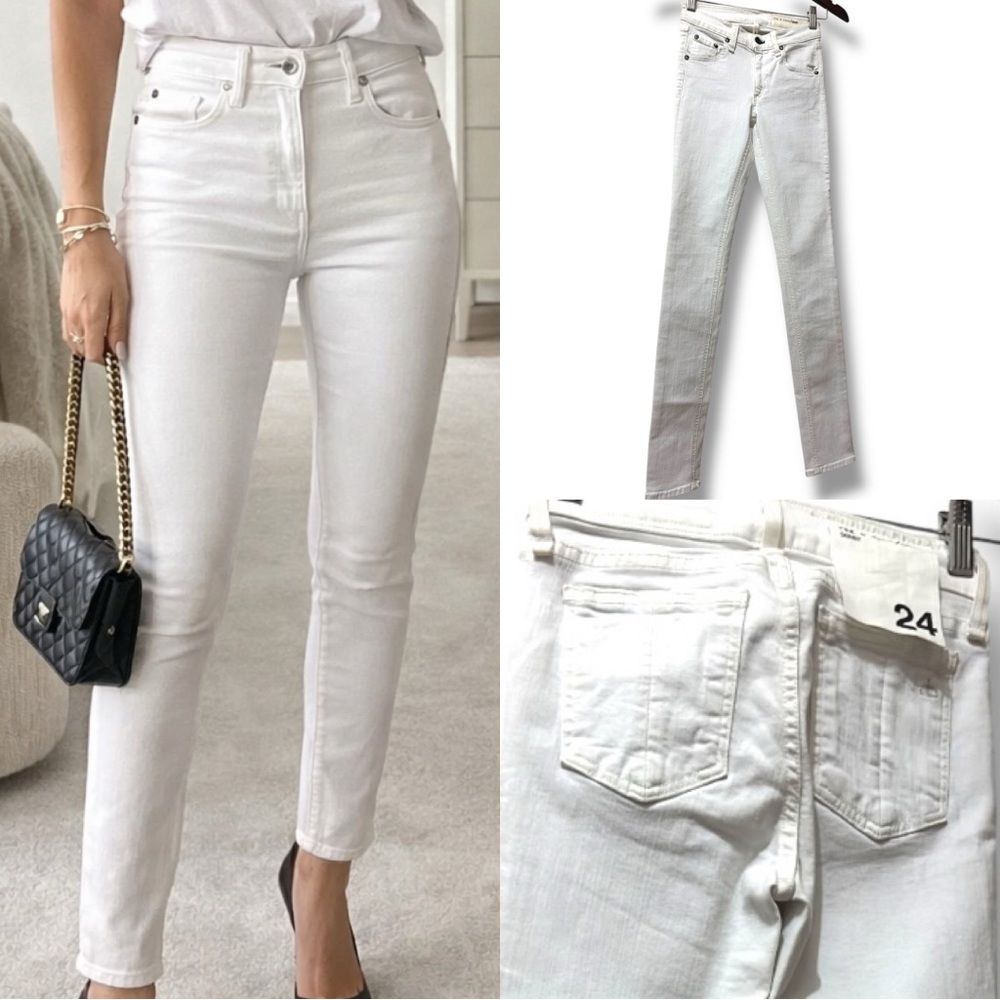 Rag & Bone | EUC USA White High-Rise White Skinny Jeans (size 24) - Picture 1 of 14